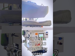 Blazer suit jacket interlining foreparts underpressing press machine