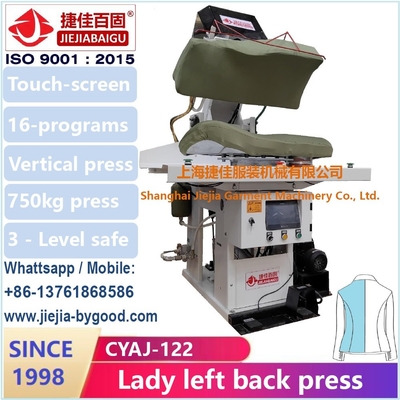 Jacket blazer steam automatic garment press machine vertical press front touch screen