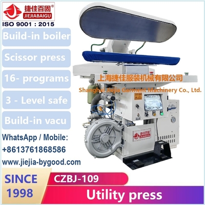 Laundry Steam Press utility SS buck pressing machine equipment touch-screen