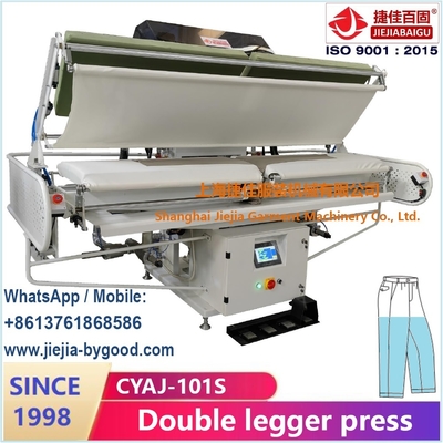 Trouser Double Leger Pressing Machine Vertical Press Touch Screen Stretch Frame