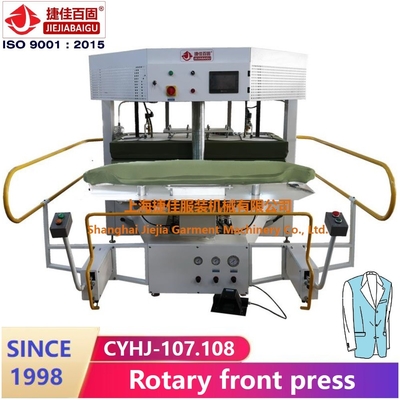 Rotary 220V Automatic steam Press Cloth Machine , Steam Cloth Iron Press Machine steam heating system blazer suit