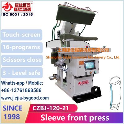Suit Sleeve Elbow And Front Dress Press Machine Touch Sreen PLC